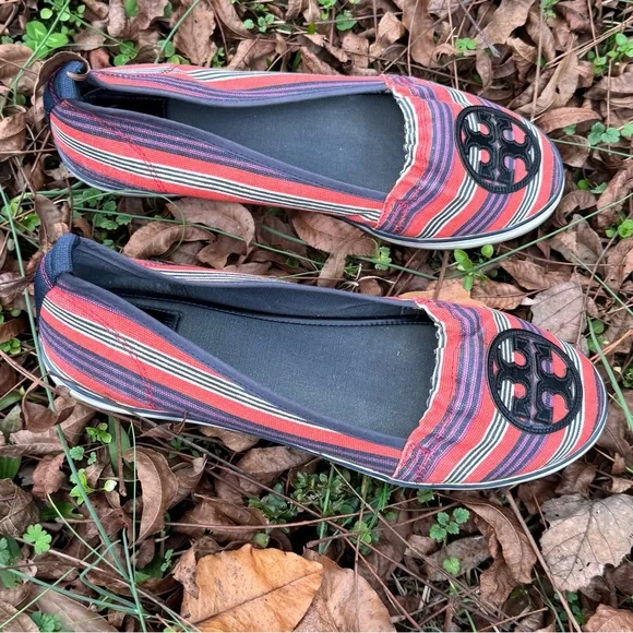 Tory Burch Multicolor Striped Flats - Picture 10 of 12